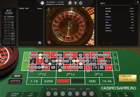 roulette live casino sanremo Beste Online Casino Bonus 2023